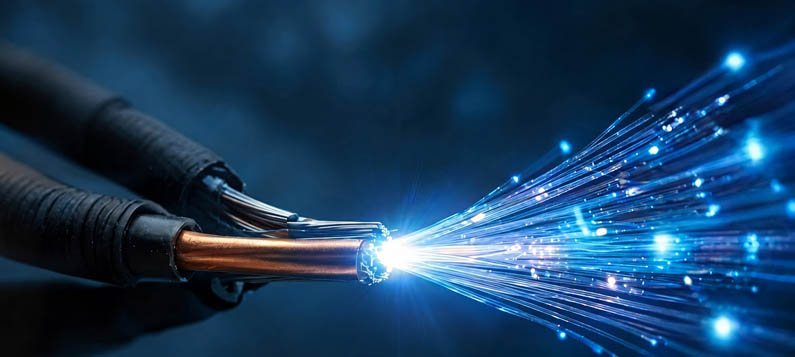 Kupfer oder Glasfaser? Die Zukunft der Datenübertragung in AI-Systemen
